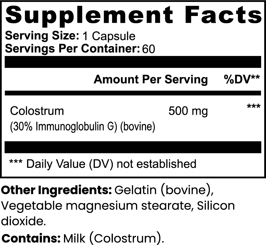 BIG DASH Colostrum Capsules