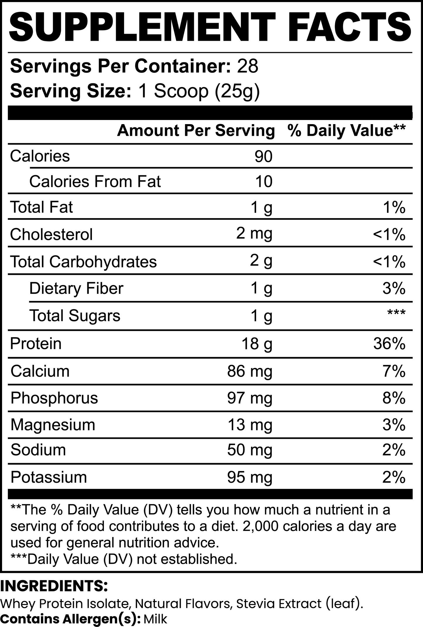 CURVY BODY Pure 100% Whey Protein Isolate (Chocolate)